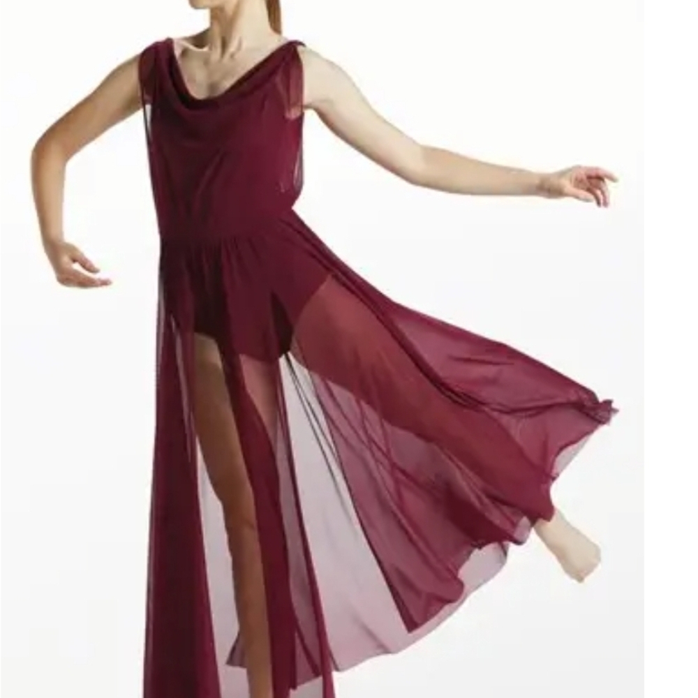 Weissman Burgundy Dance Dress